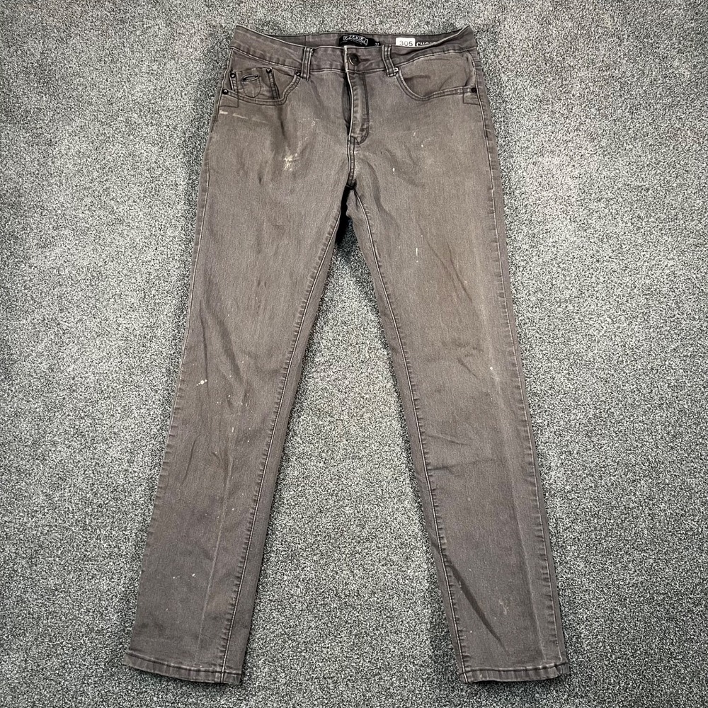 Ezekiel 305 Chopper Mens Jeans Size 32 Gray Denim Y2K Distressed Skate Straight